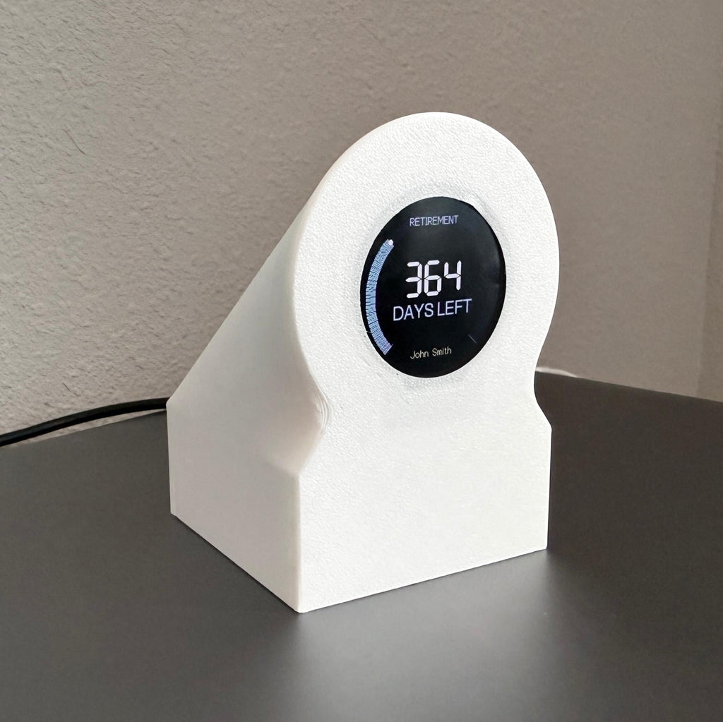 Retirement Countdown Clock | Desk Motivation Display | WiFi Enabled Timer