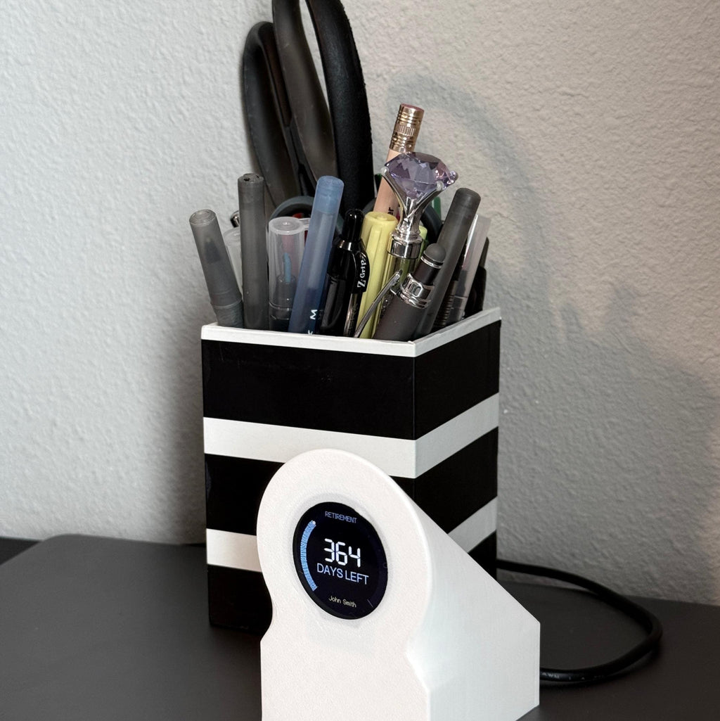 Retirement Countdown Clock | Desk Motivation Display | WiFi Enabled Timer