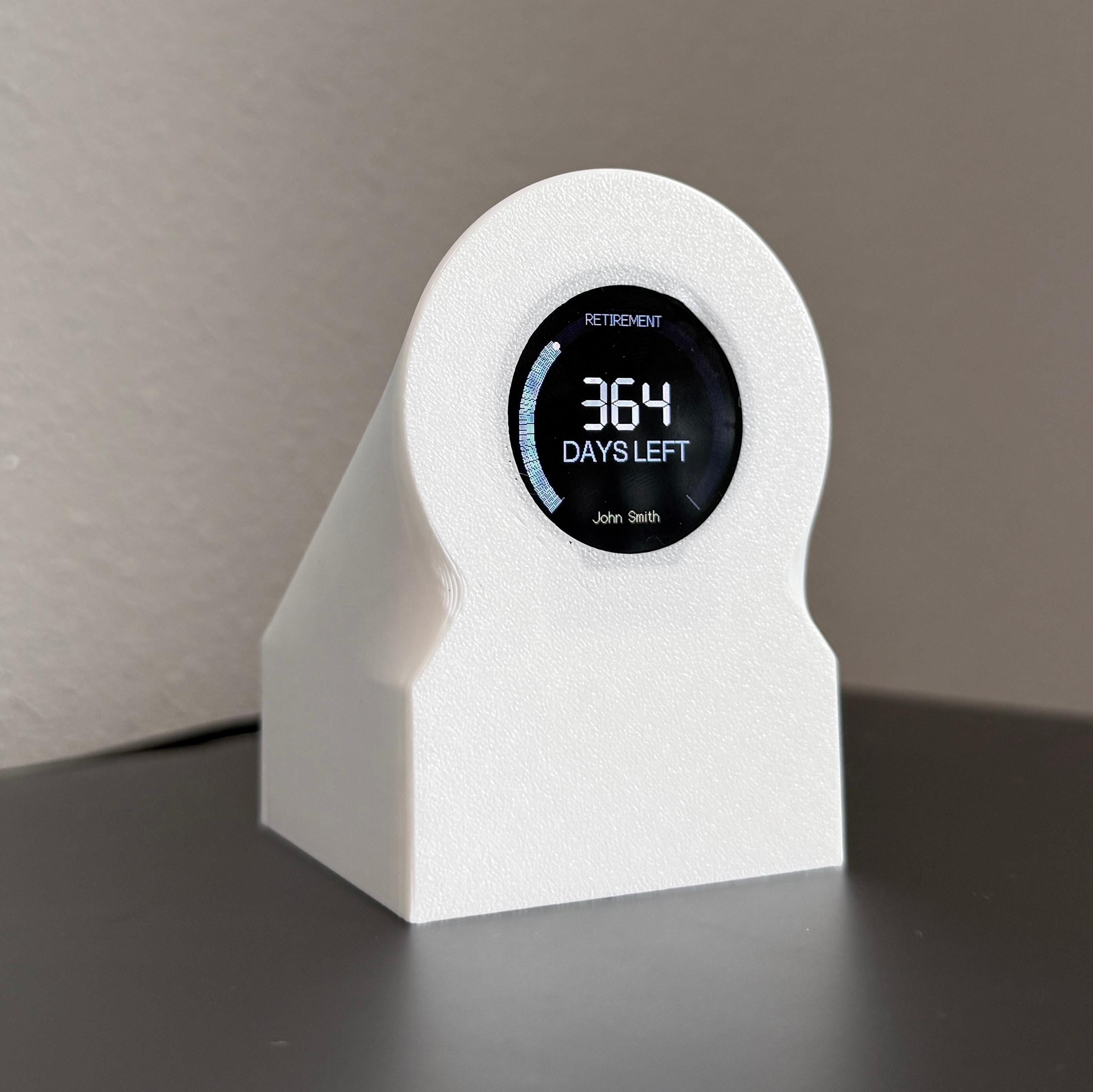 Retirement Countdown Clock | Desk Motivation Display | WiFi Enabled Timer