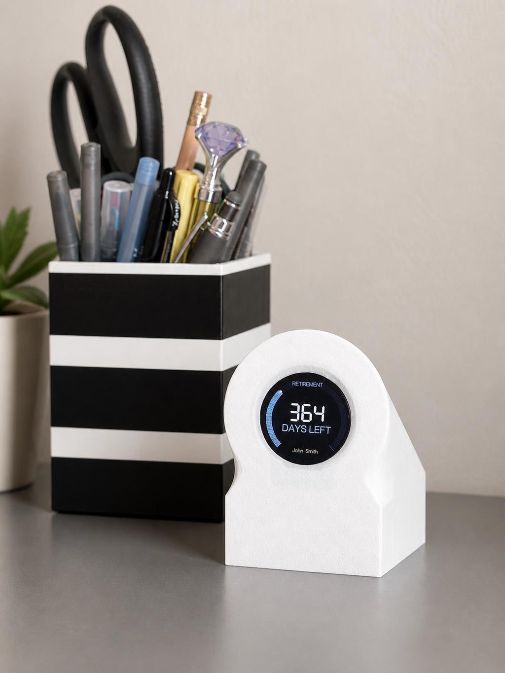 Retirement Countdown Clock | Desk Motivation Display | WiFi Enabled Timer