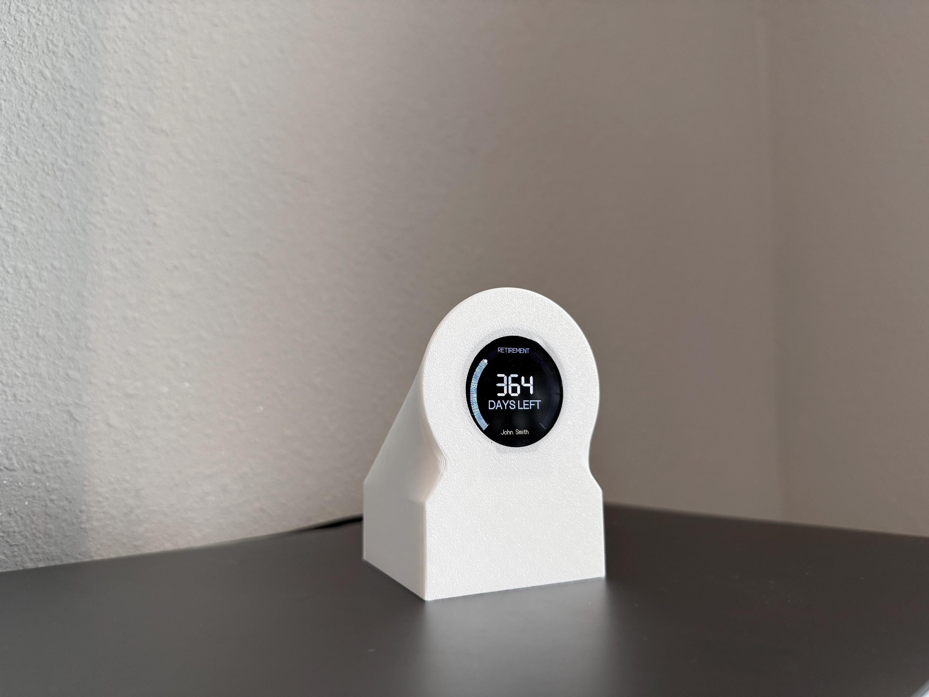 Retirement Countdown Clock | Desk Motivation Display | WiFi Enabled Timer