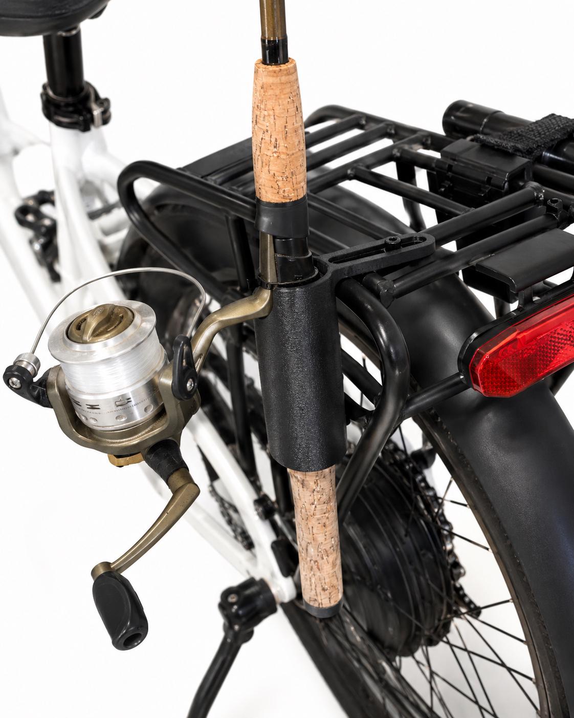 Lectric E-Bike Rear Rack Fishing Rod Holder | 3D Printed Bike Pole Mount