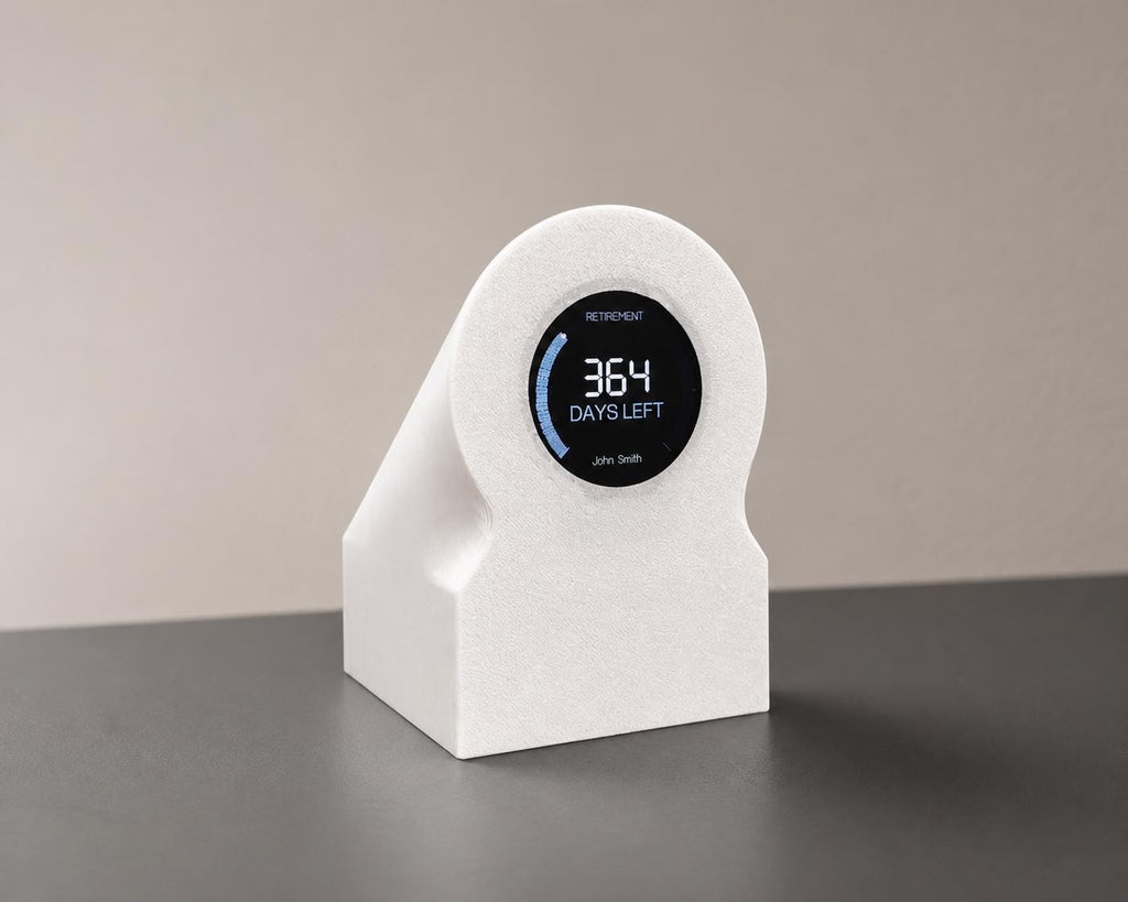 Retirement Countdown Clock | Desk Motivation Display | WiFi Enabled Timer