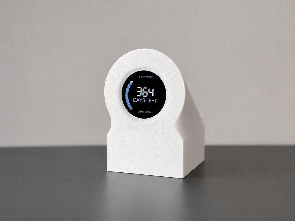 Retirement Countdown Clock | Desk Motivation Display | WiFi Enabled Timer
