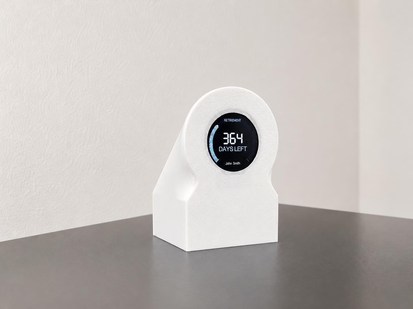 Retirement Countdown Clock | Desk Motivation Display | WiFi Enabled Timer
