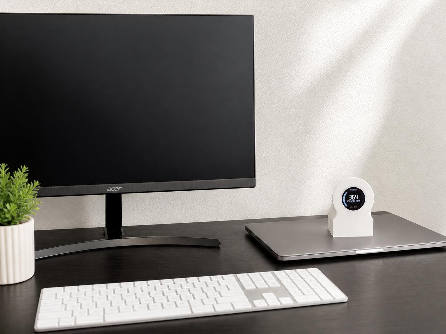 Retirement Countdown Clock | Desk Motivation Display | WiFi Enabled Timer
