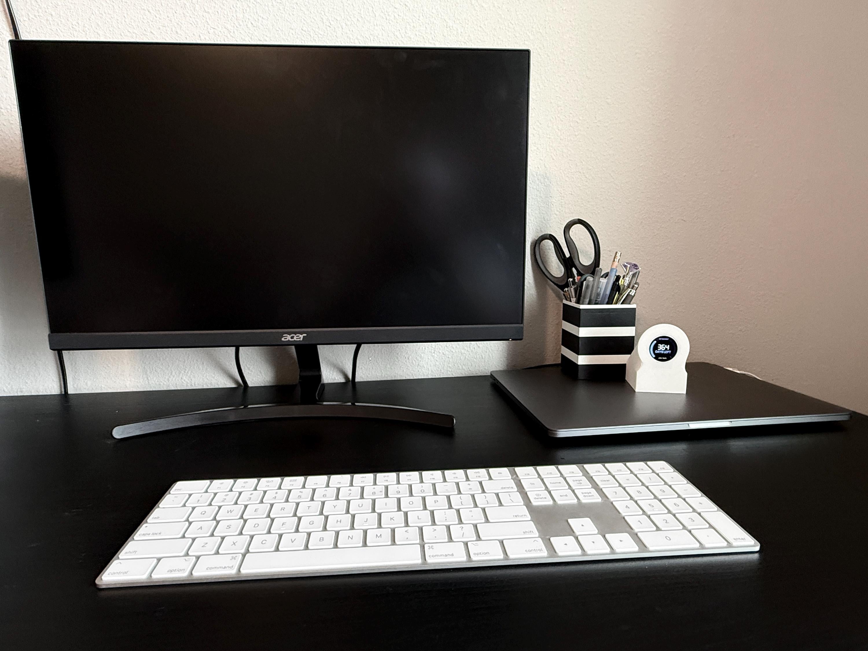 Retirement Countdown Clock | Desk Motivation Display | WiFi Enabled Timer