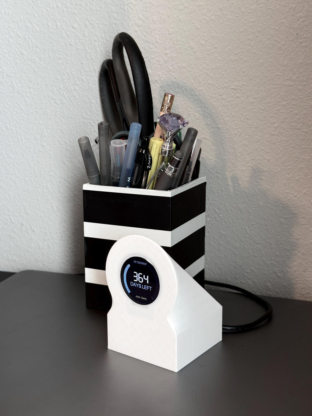 Retirement Countdown Clock | Desk Motivation Display | WiFi Enabled Timer