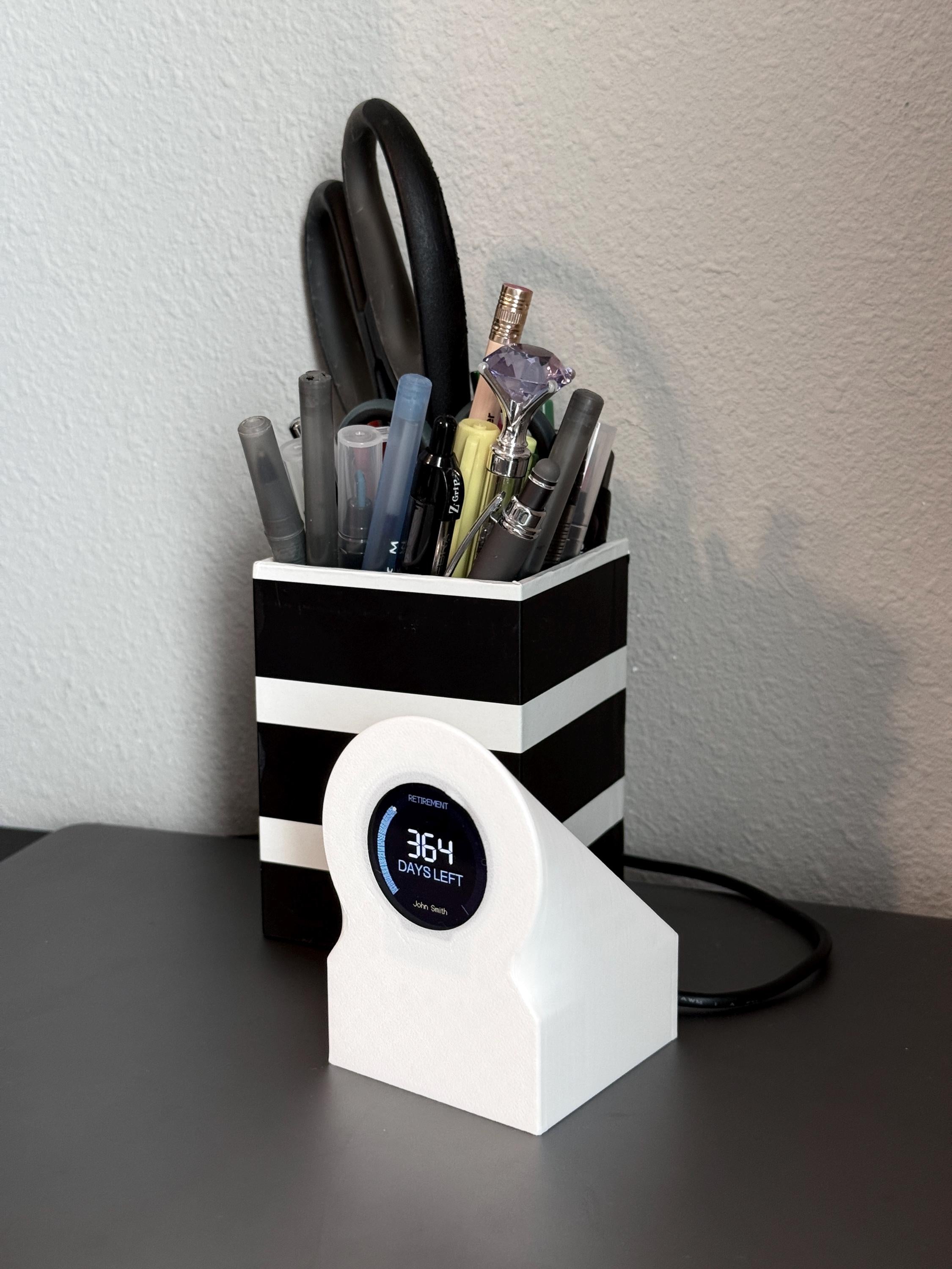 Retirement Countdown Clock | Desk Motivation Display | WiFi Enabled Timer
