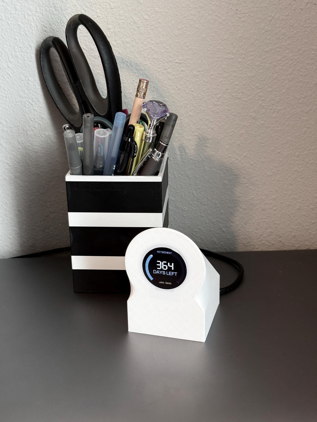 Retirement Countdown Clock | Desk Motivation Display | WiFi Enabled Timer