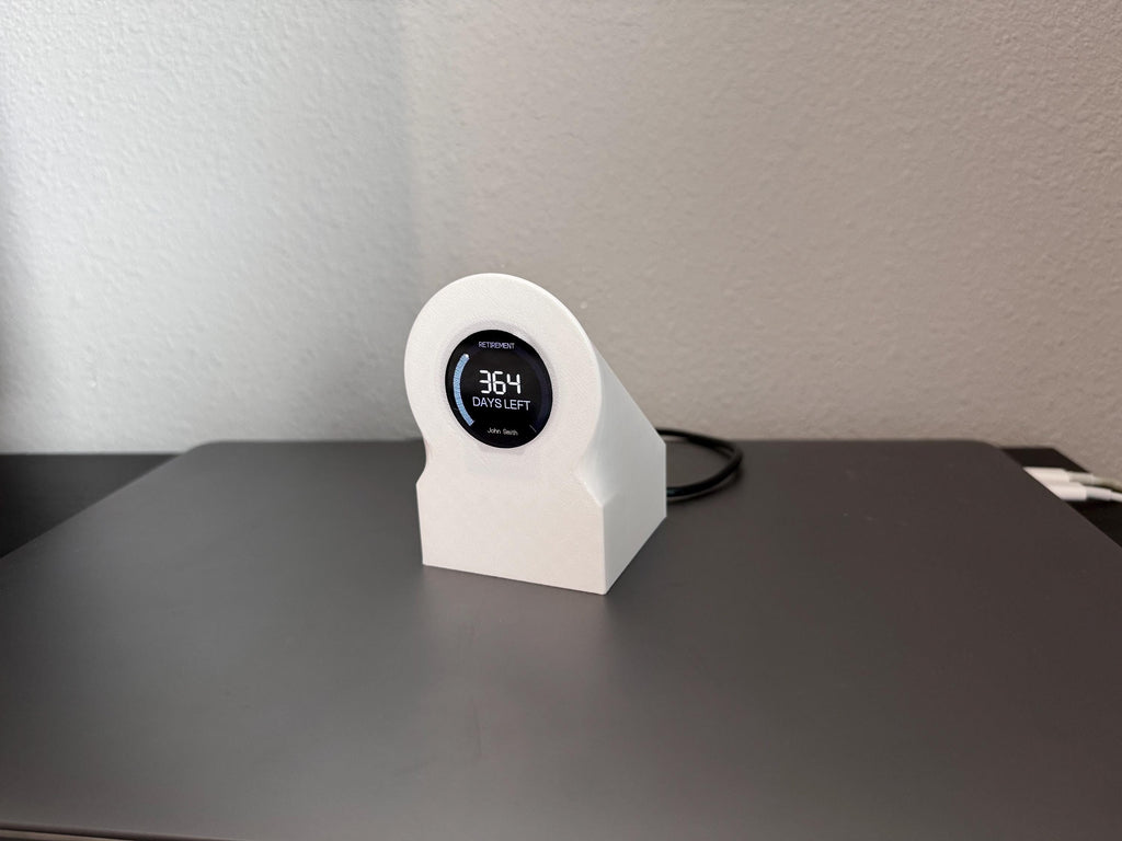Retirement Countdown Clock | Desk Motivation Display | WiFi Enabled Timer