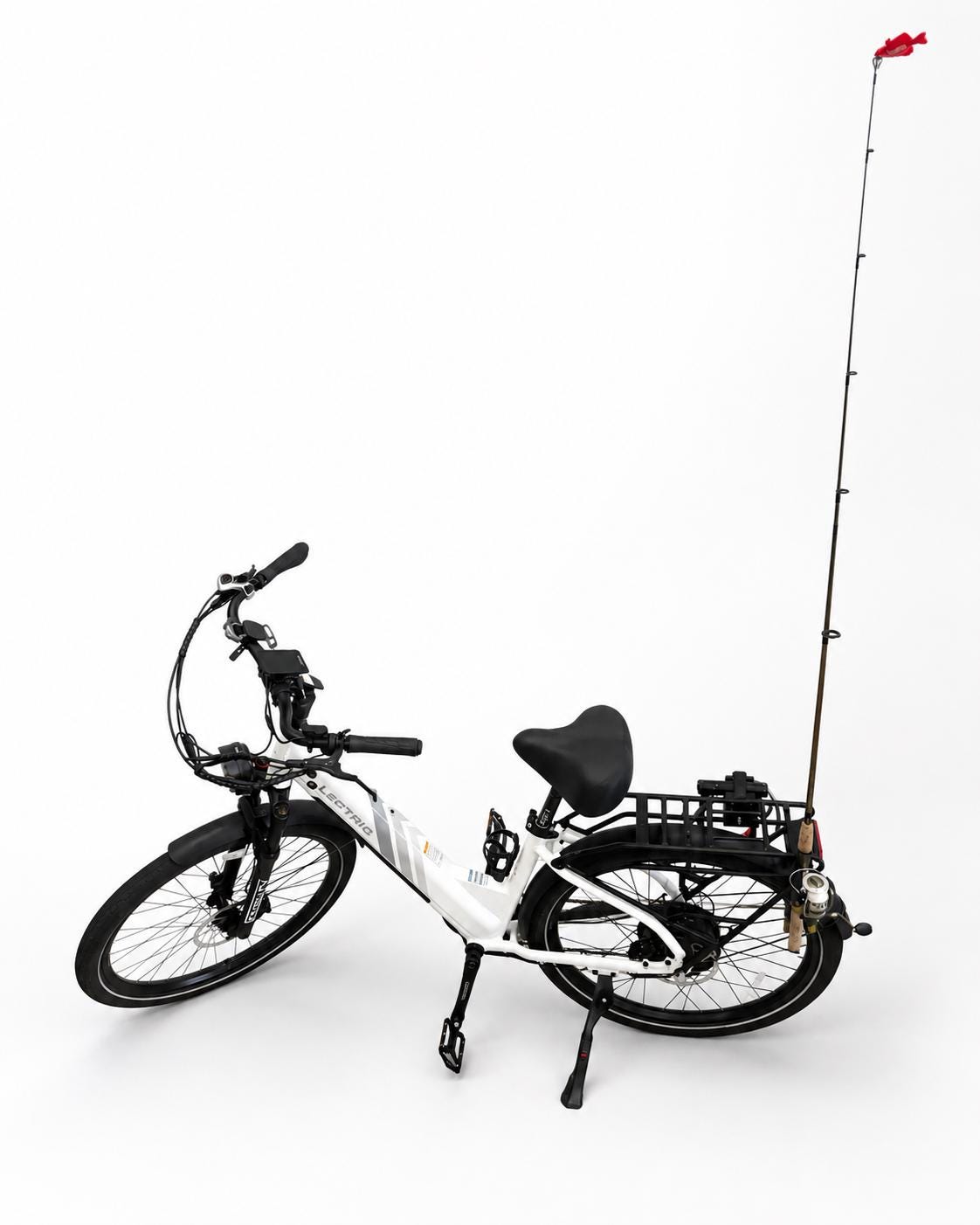 Lectric E-Bike Rear Rack Fishing Rod Holder | 3D Printed Bike Pole Mount
