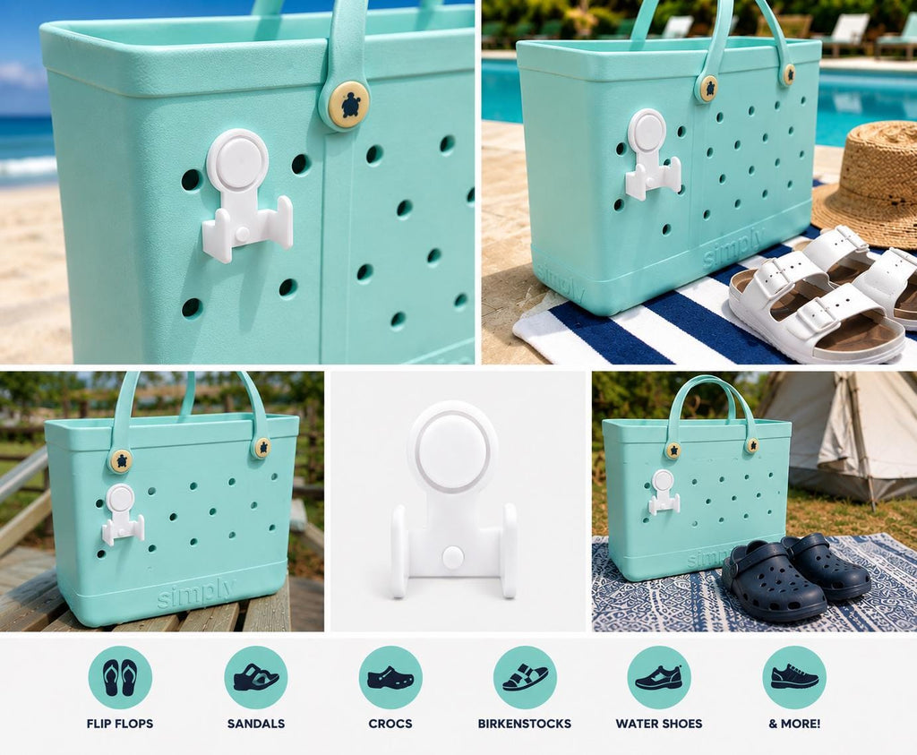 3D Printed Sandal Holder for Bogg Bags | Flip Flop, Croc Organizer Accessory