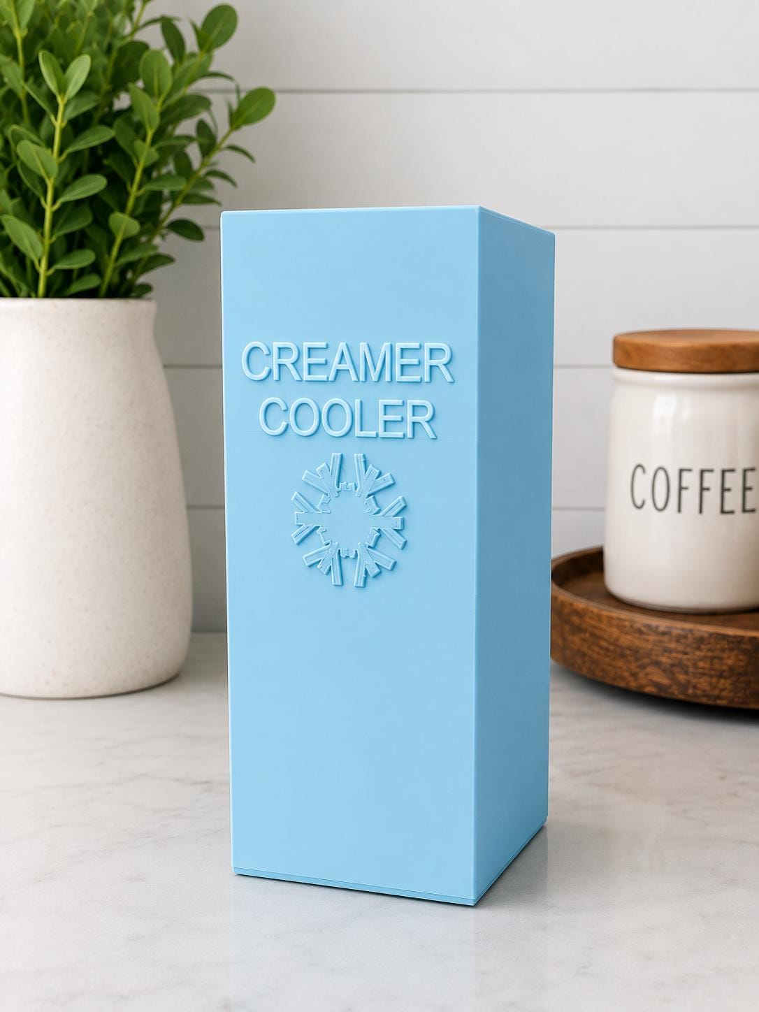 Insulated Half & Half Carton Holder | Coffee Creamer Cooler, Kitchen Bar Accessory - ElectricPrintz