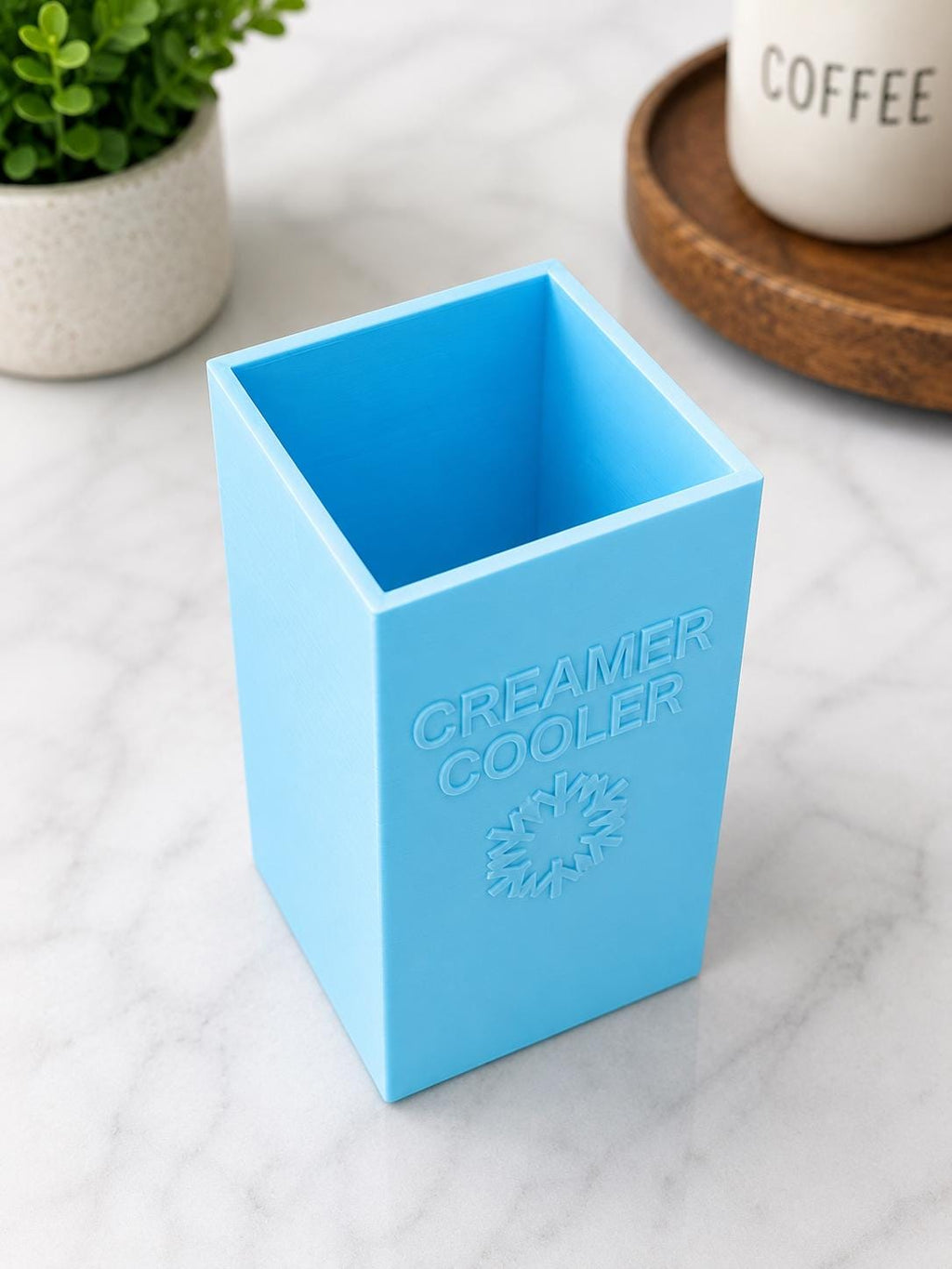 Insulated Half & Half Carton Holder | Coffee Creamer Cooler, Kitchen Bar Accessory - ElectricPrintz