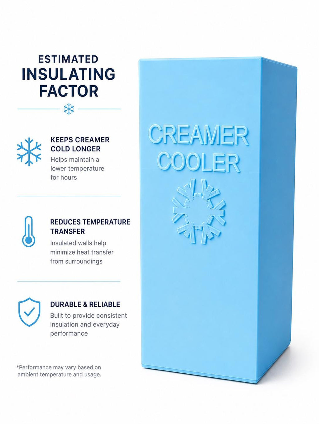Insulated Half & Half Carton Holder | Coffee Creamer Cooler, Kitchen Bar Accessory - ElectricPrintz