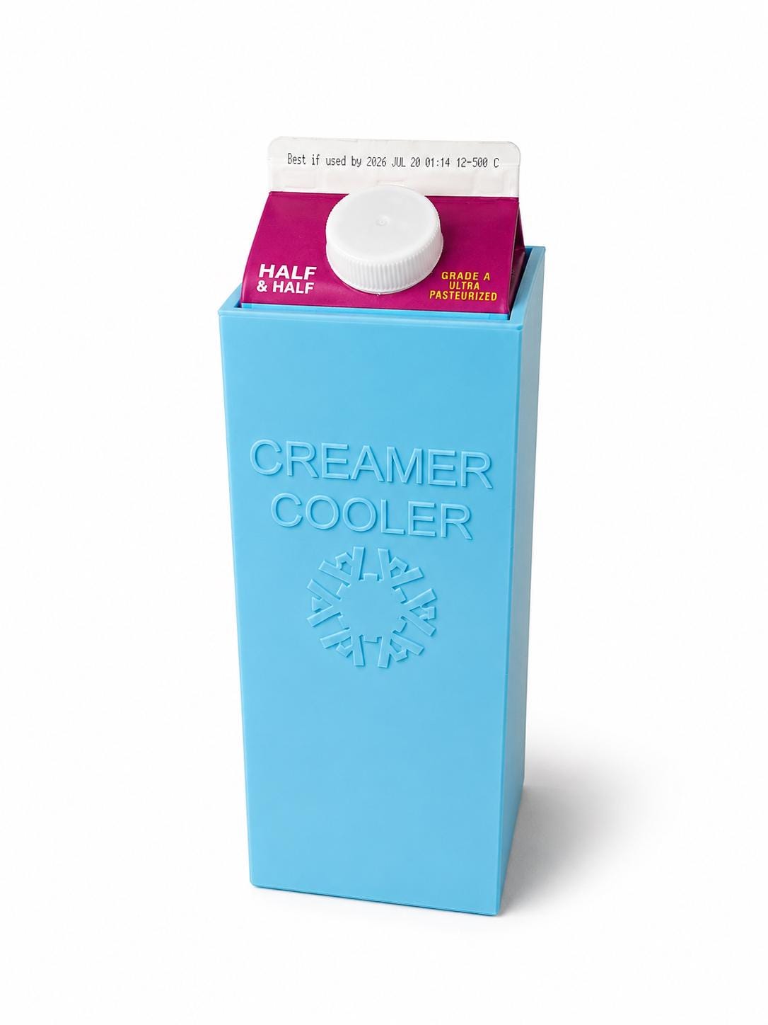 Insulated Half & Half Carton Holder | Coffee Creamer Cooler, Kitchen Bar Accessory - ElectricPrintz