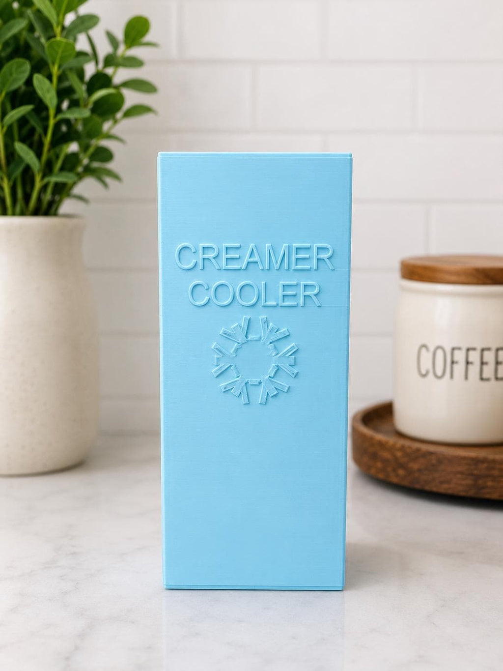 Insulated Half & Half Carton Holder | Coffee Creamer Cooler, Kitchen Bar Accessory - ElectricPrintz