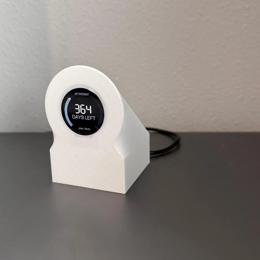 Retirement Countdown Clock | Desk Motivation Display | WiFi Enabled Timer - ElectricPrintz