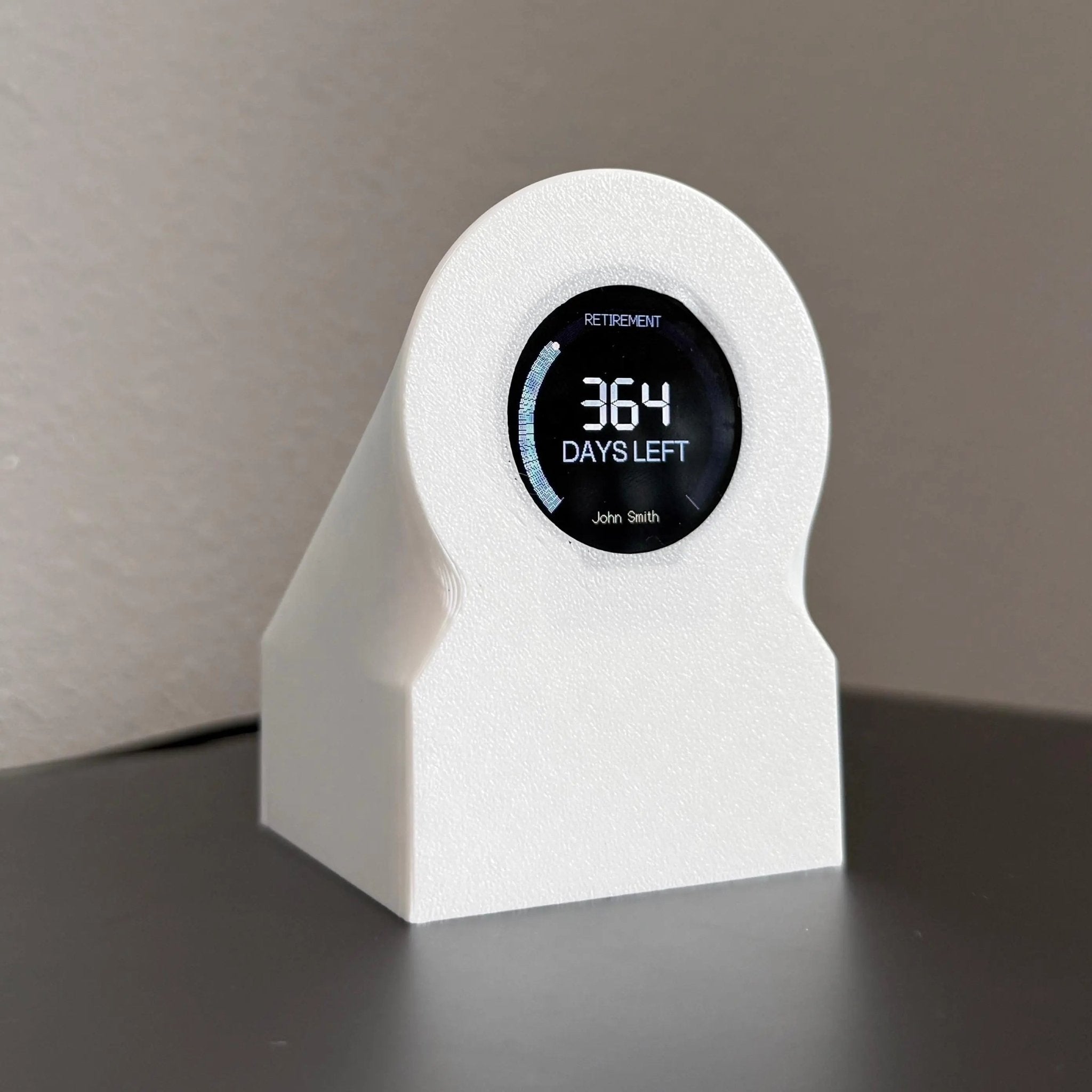 Retirement Countdown Clock | Desk Motivation Display | WiFi Enabled Timer - ElectricPrintz
