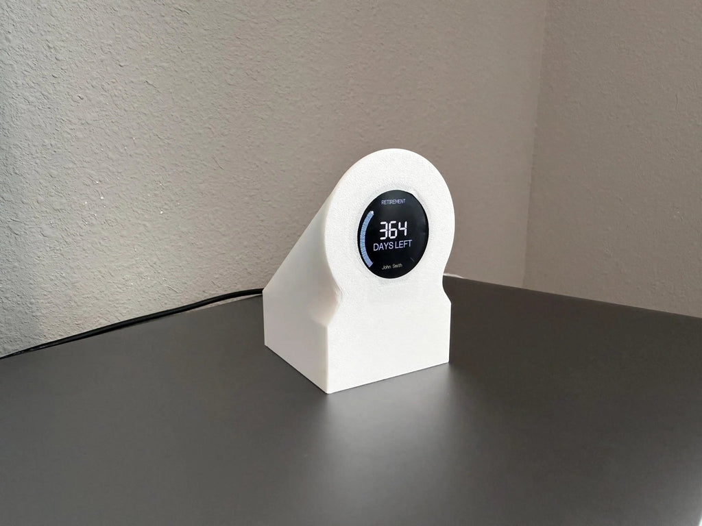 Retirement Countdown Clock | Desk Motivation Display | WiFi Enabled Timer - ElectricPrintz