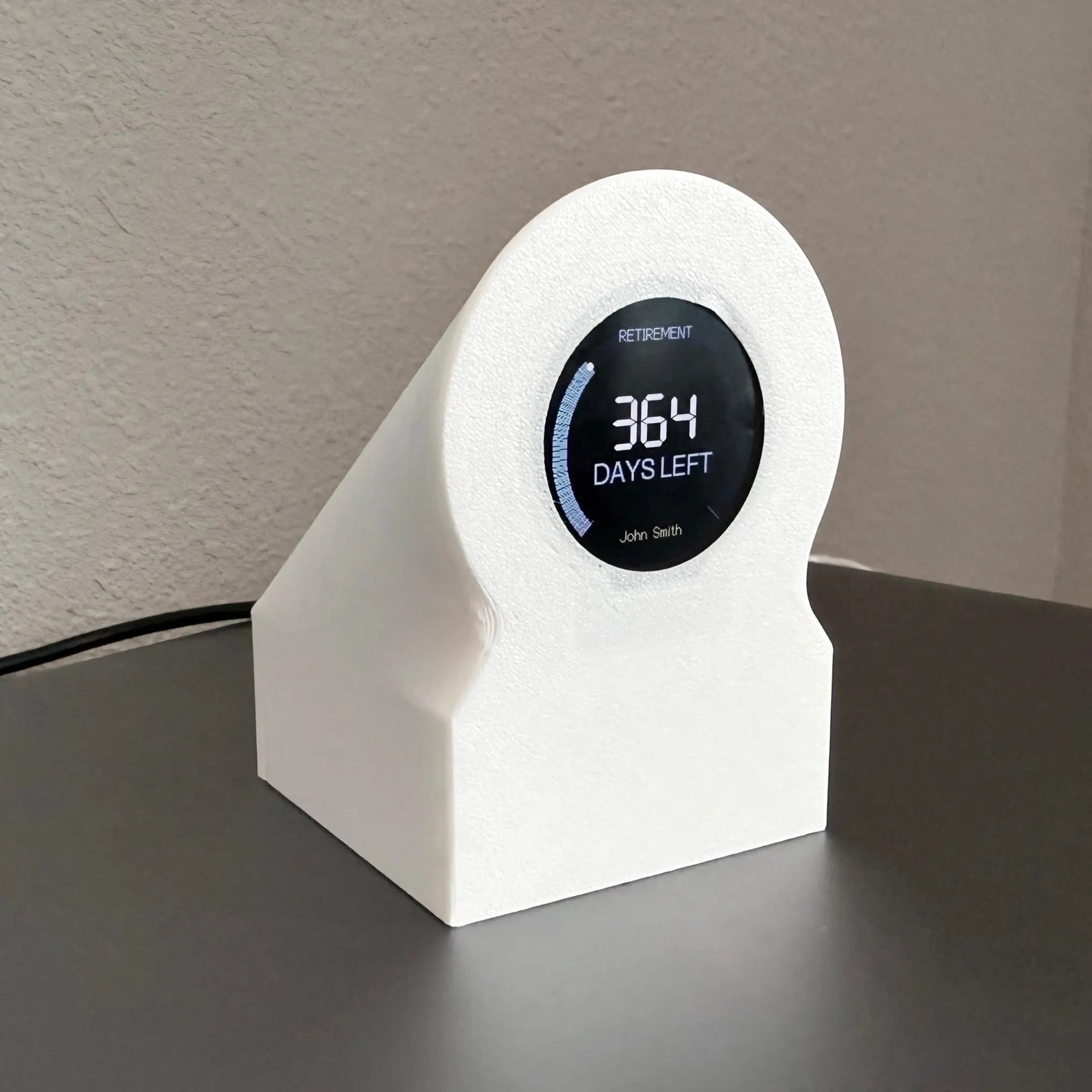 Retirement Countdown Clock | Desk Motivation Display | WiFi Enabled Timer - ElectricPrintz