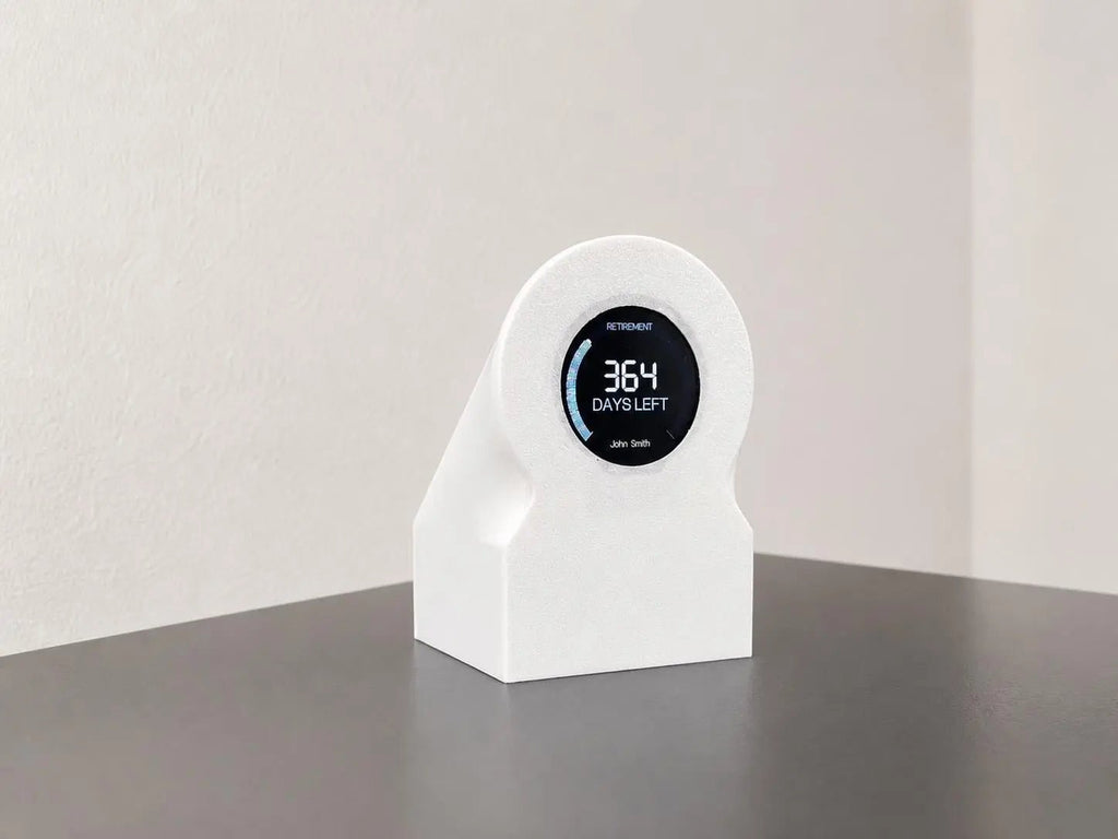 Retirement Countdown Clock | Desk Motivation Display | WiFi Enabled Timer - ElectricPrintz