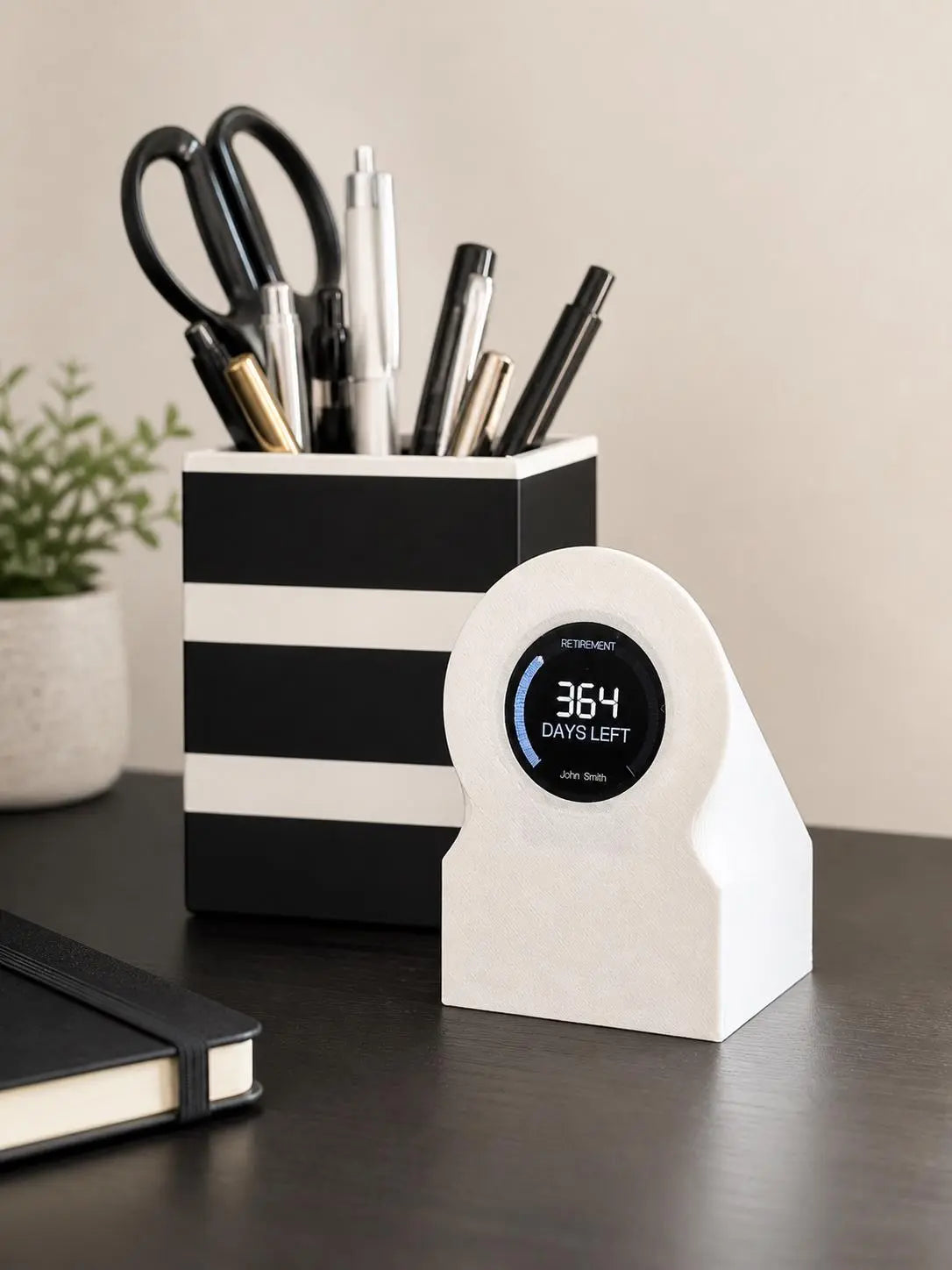 Retirement Countdown Clock | Desk Motivation Display | WiFi Enabled Timer - ElectricPrintz